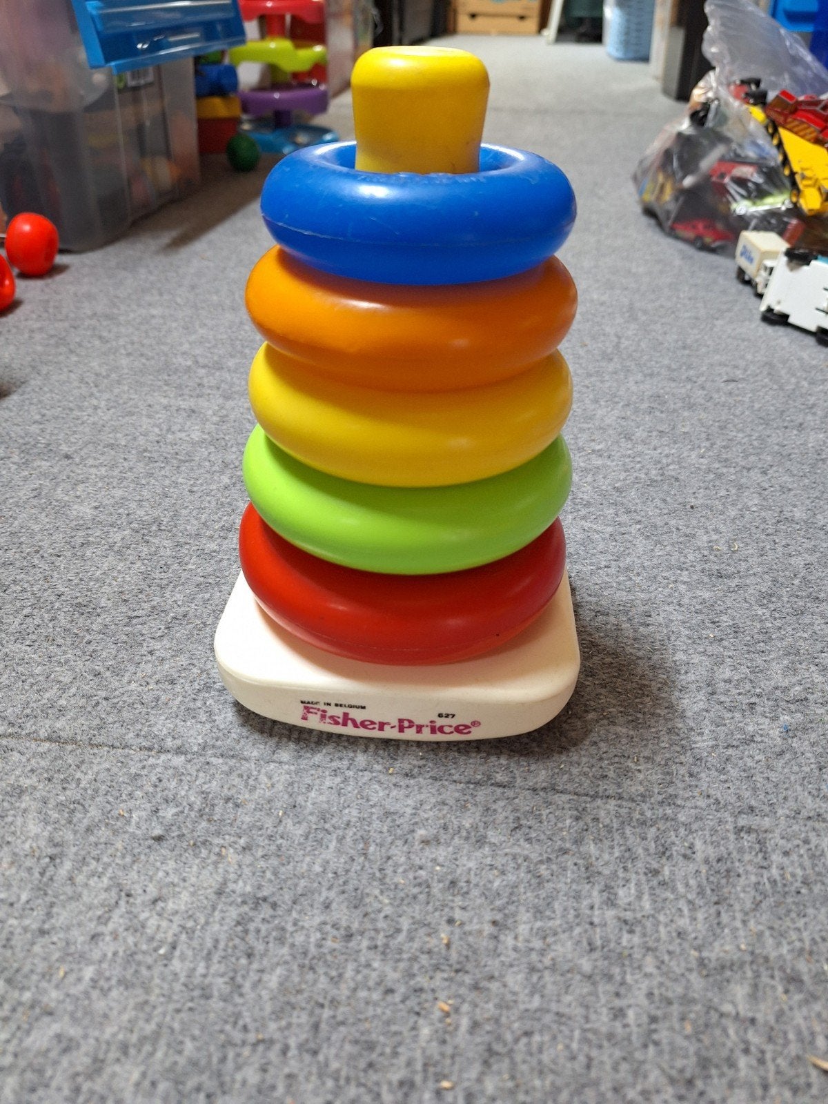 Fisher-Price Stapeltoren Regenboog Ringen Baby Speelgoed, Ophalen of Verzenden, Gebruikt, Overige typen