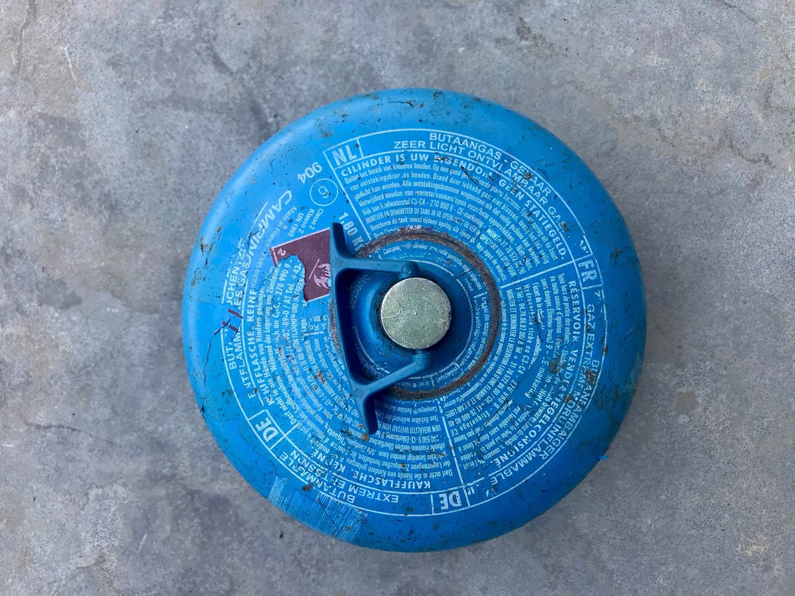 Campingaz R904 gasfles - leeg, Ophalen, Gebruikt