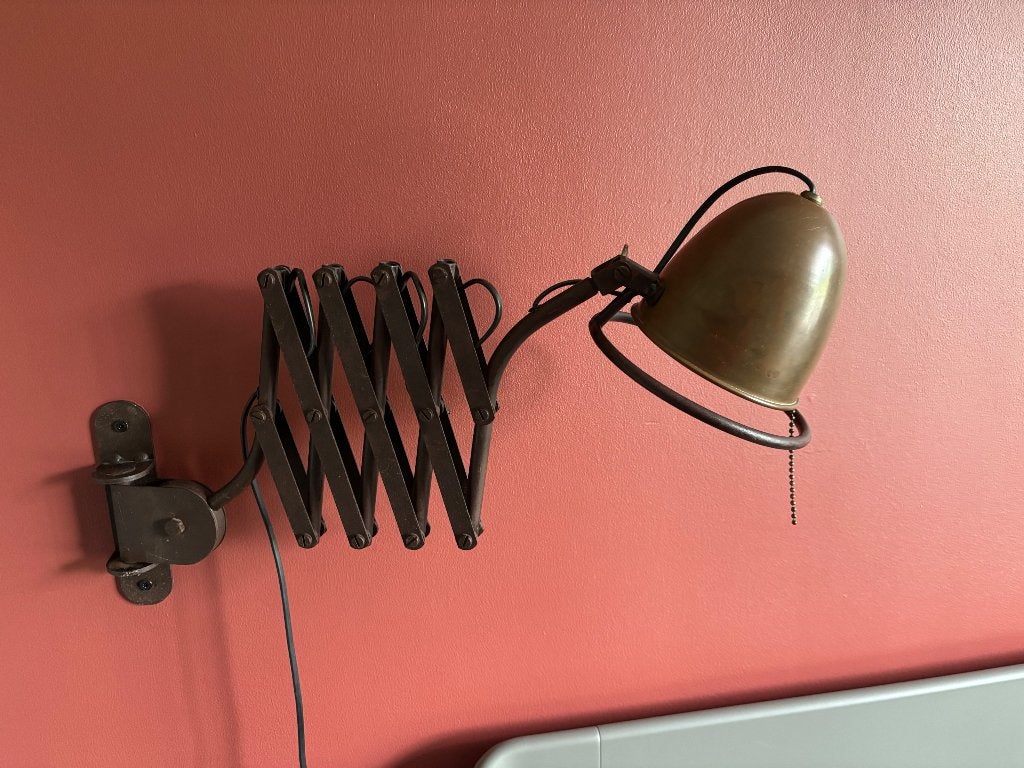 Schaarlamp harmonicalamp wandlamp Freoli Cimino, Huis en Inrichting, Lampen | Wandlampen, Zo goed als nieuw, Ophalen of Verzenden