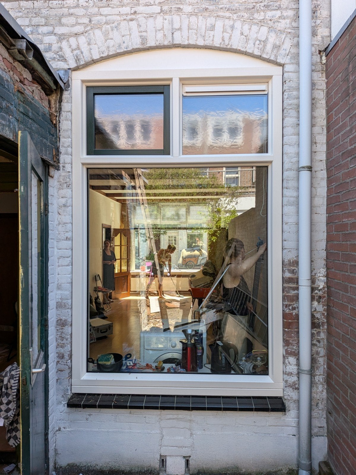 Kunstof kozijn met afstandsbediening, Doe-het-zelf en Verbouw, Kozijnen en Schuifpuien, Kunststof, Raamkozijn, Zo goed als nieuw