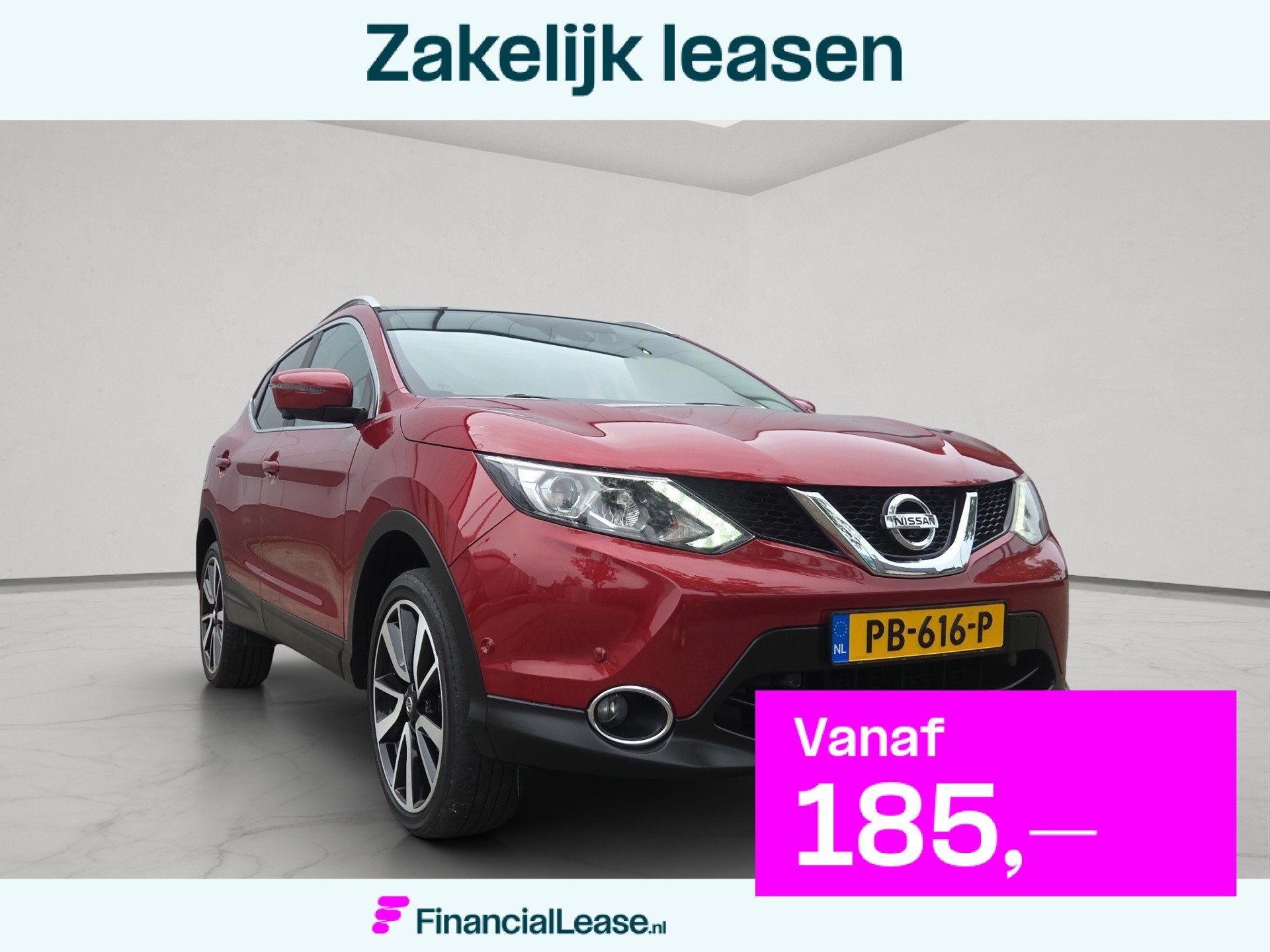 Nissan Qashqai 1.6 dCi Tekna, 4 cilinders, Leder, 140 €/maand, 22 km/l