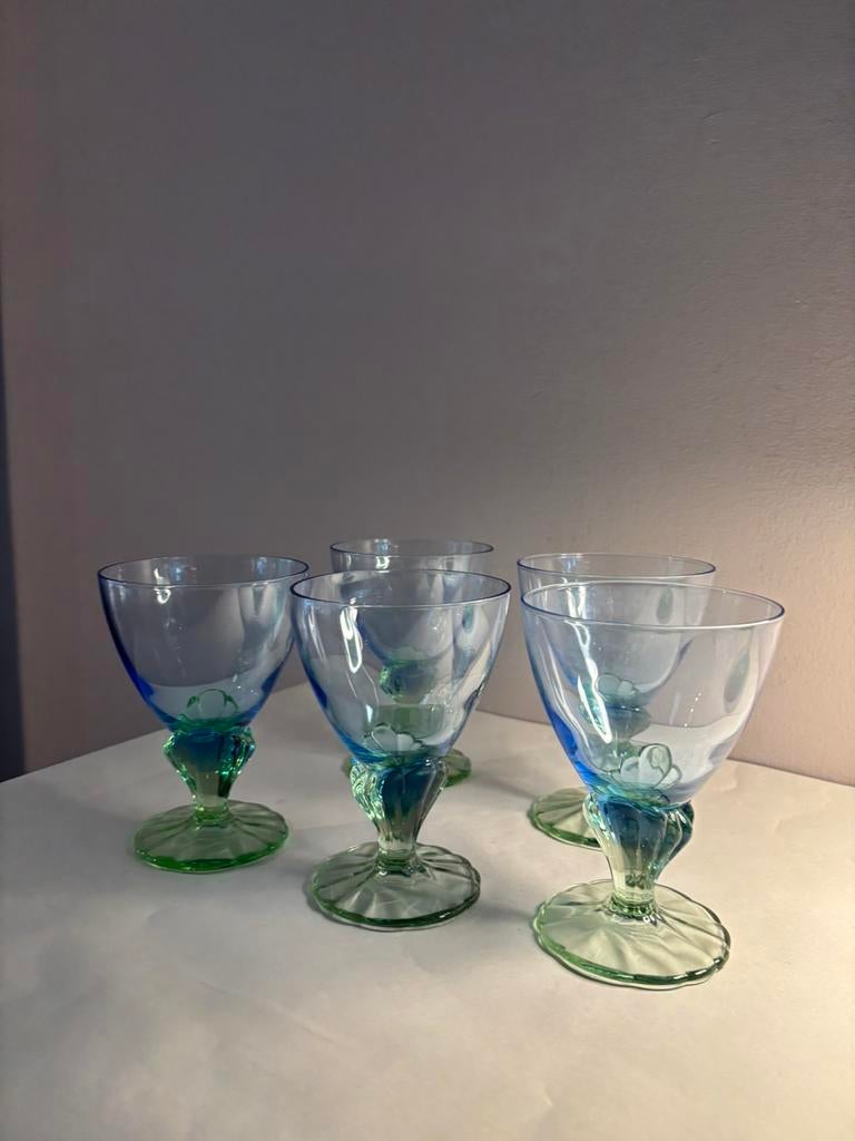 Vintage Bormioli Rocco Baha wijnglazen, Verzamelen, Glas en Borrelglaasjes, *, Verzenden, Zo goed als nieuw, *