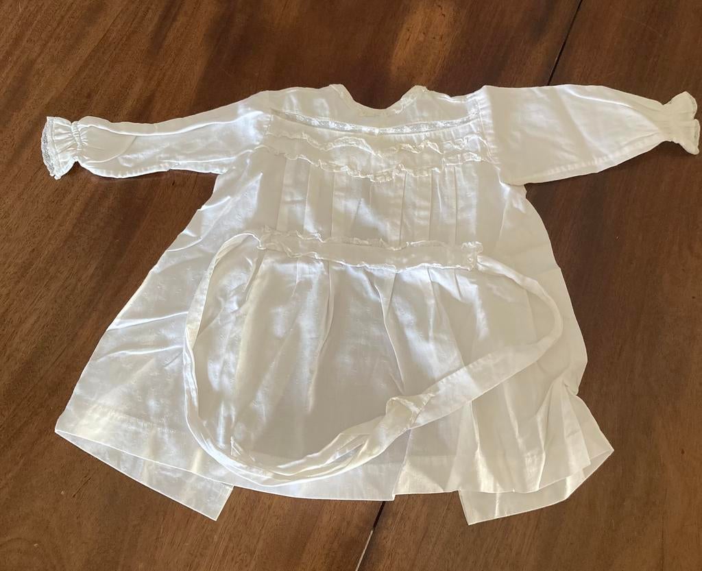 Antiek baby jurkje wit katoen maat 74, Antiek en Kunst, Antiek | Kleding en Accessoires, Ophalen of Verzenden, Kinderen