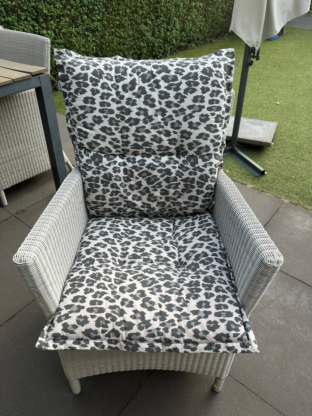 Leopard print tuinkussens (6x), Ophalen, Zo goed als nieuw, Kunststof