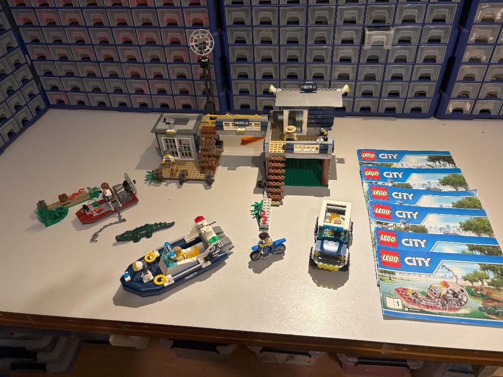 LEGO City Moeraspolitie hoofdbureau (60069), Ophalen of Verzenden, Gebruikt, Complete set, Lego