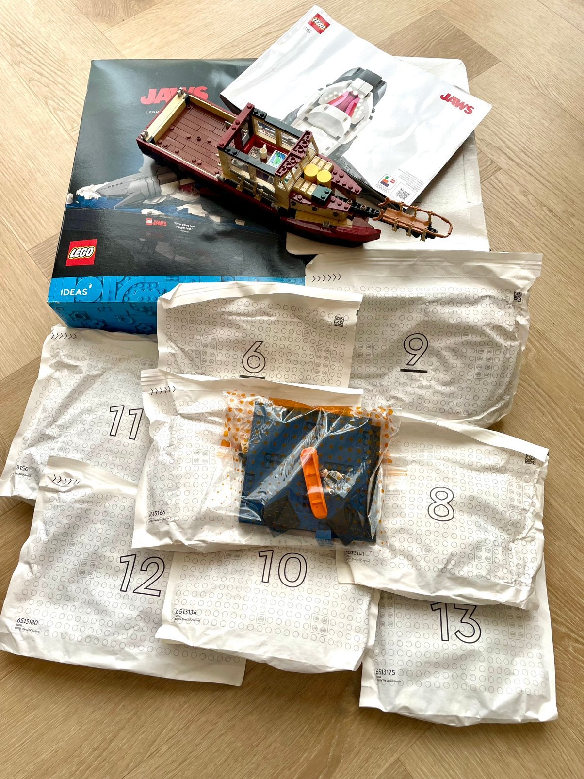 LEGO Ideas 21350 Jaws | Compleet | Orca, haai & minifiguren, Lego, Ophalen of Verzenden, Compleet, Complete set