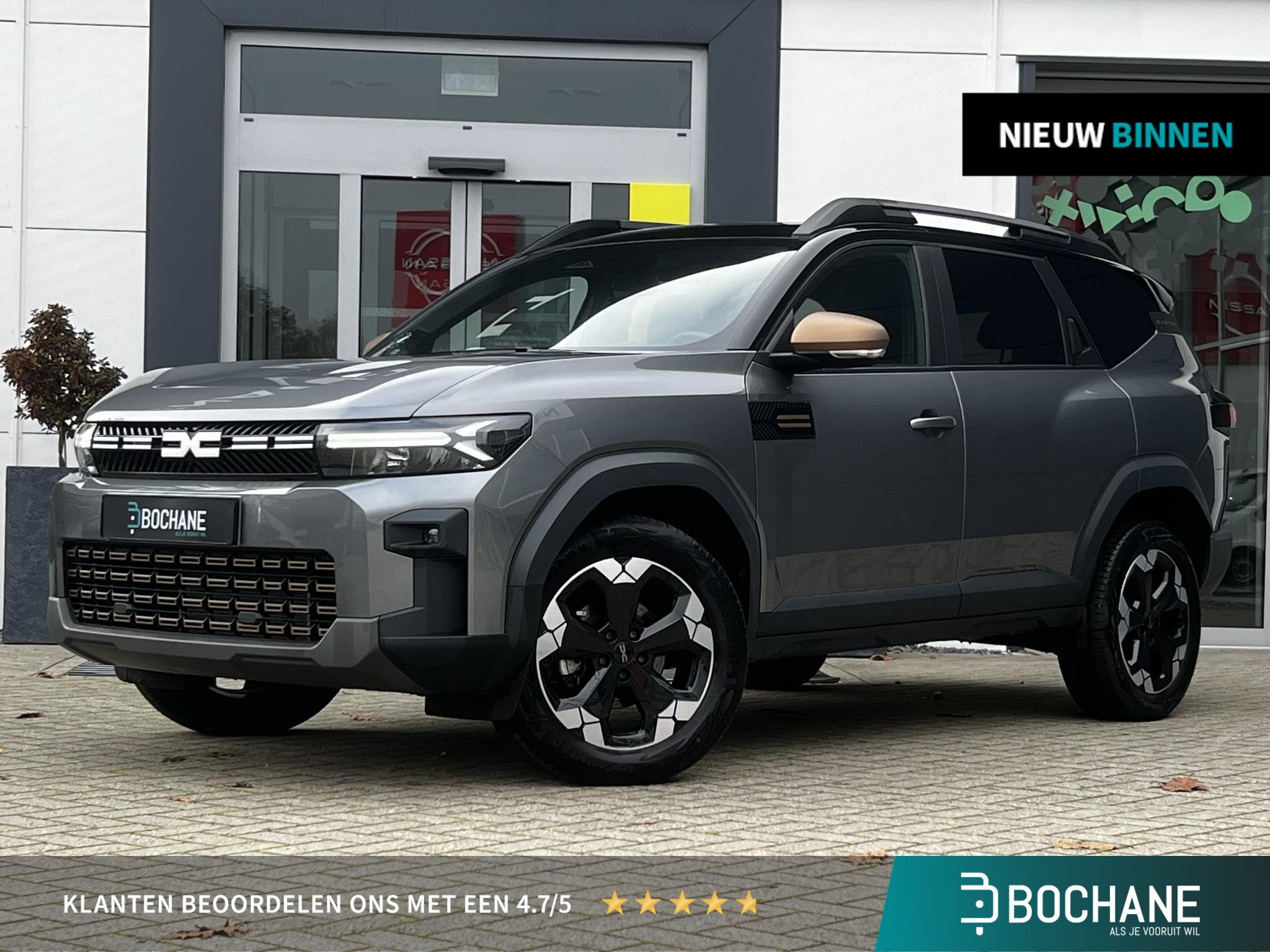 Dacia Bigster 1.8 Hybrid 155 Extreme | Apple CarPlay / Andri, Auto's, Gebruikt, Met garantie (alle), Bedrijf, 1000 kg