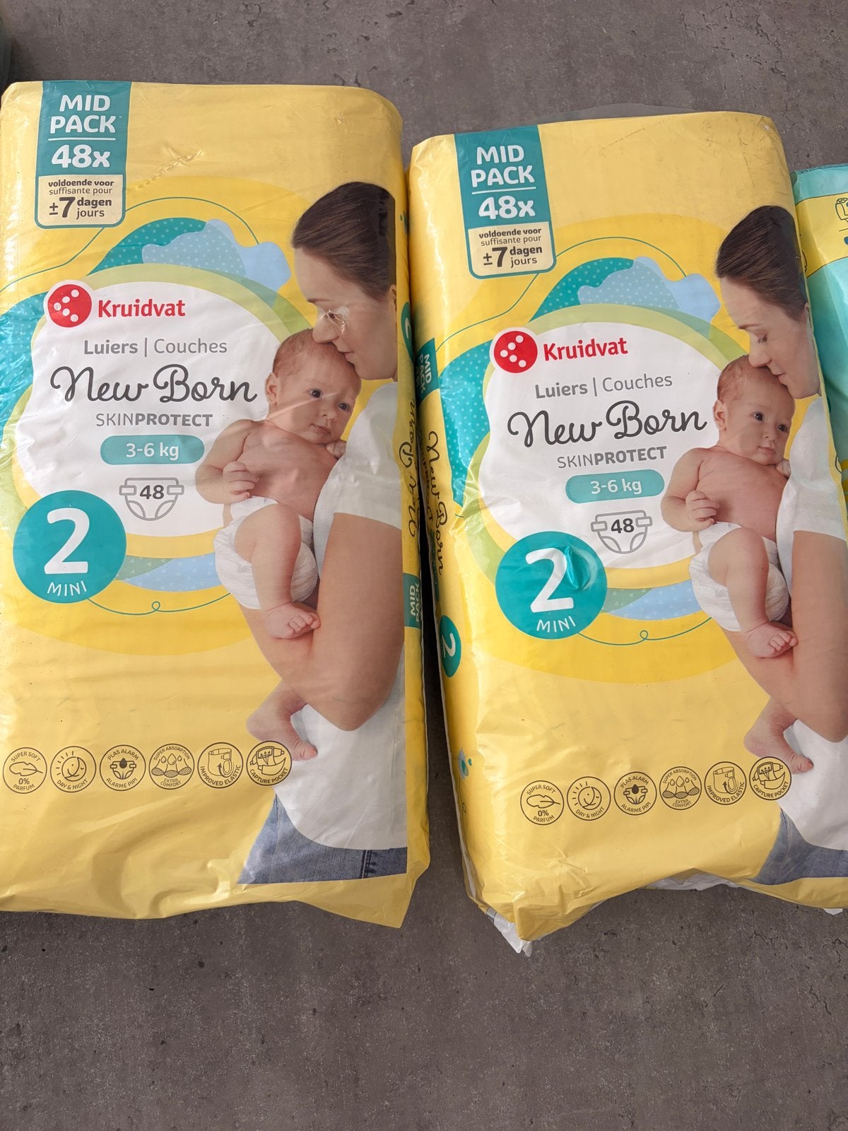 Kruidvat New Born luiers - Maat 0 en 2, Ophalen of Verzenden, Nieuw