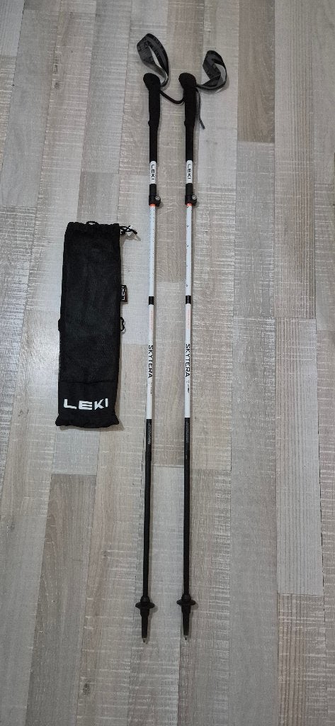 Leki Skytera fx carbon sl compact, 100-120 cm, ZGAN,, Ophalen of Verzenden, Opvouwbaar, Zo goed als nieuw