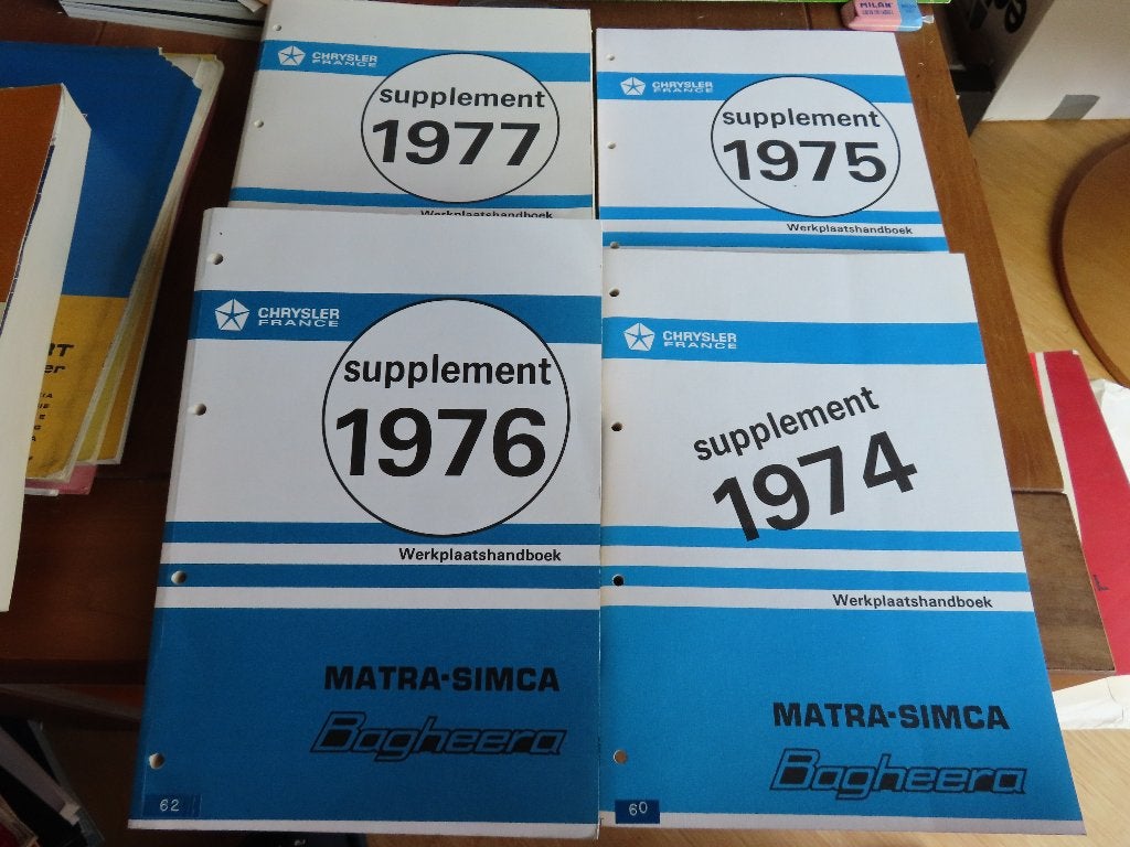 Werkplaatshandboek Matra-Simca Bagheera 1974 1975 1976 1977, Ophalen of Verzenden