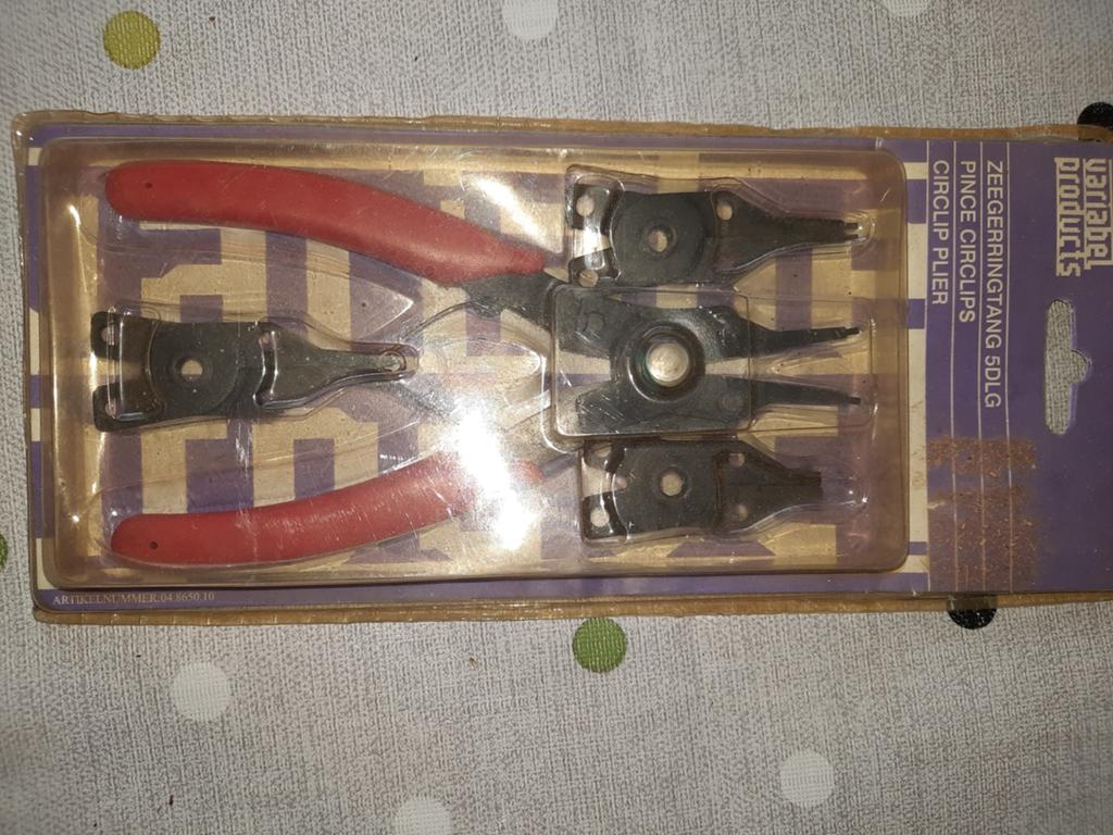 Variabel Products Zeegeringtang 5dlg - Circlip Pliers Set, Ophalen of Verzenden, Nieuw