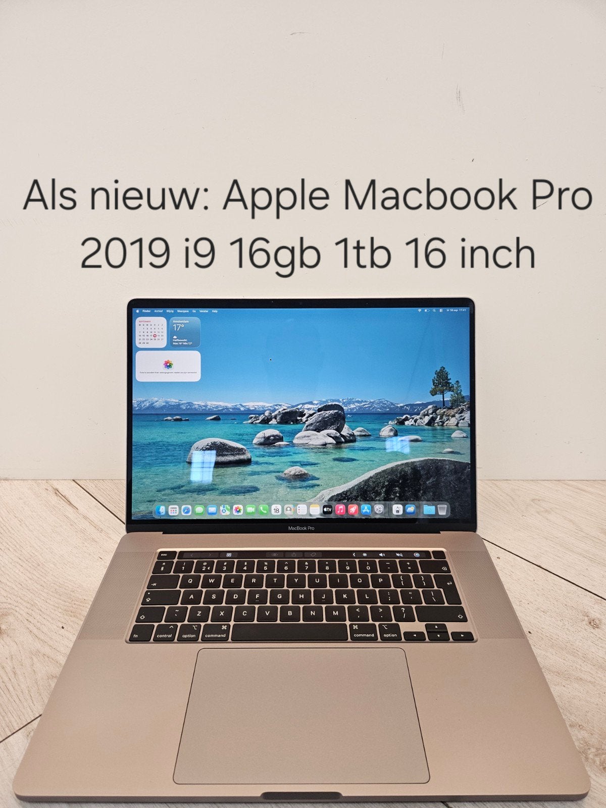 nieuwstaat: Apple Macbook Pro 2019 i9 16gb 1tb ssd 4gb vram, Computers en Software, MacBook Pro, 1 TB of meer, EenvoudPc B.V.