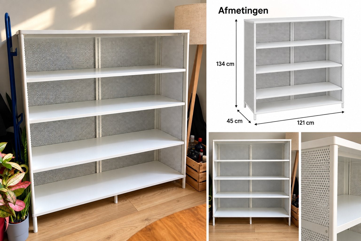 IKEA BEKANT stellingkast / opbergkast – wit, Ophalen, Gebruikt