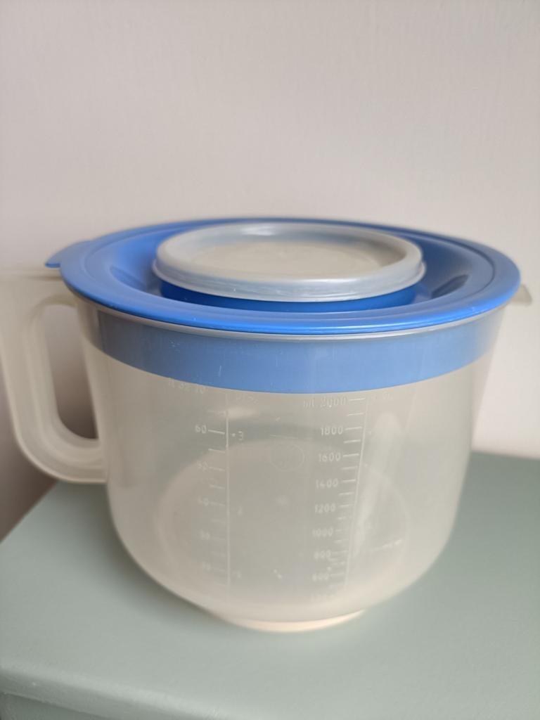 Beslagkom met deksel - 2 liter, Ophalen of Verzenden, Gebruikt