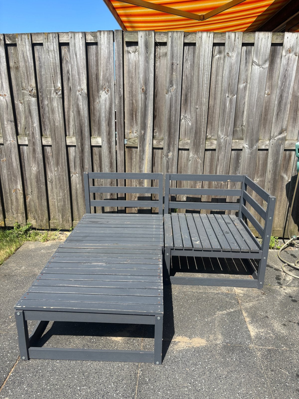 Pallet bank met gebruiksporen - Tweede kansje, Ophalen, Gebruikt, Hout