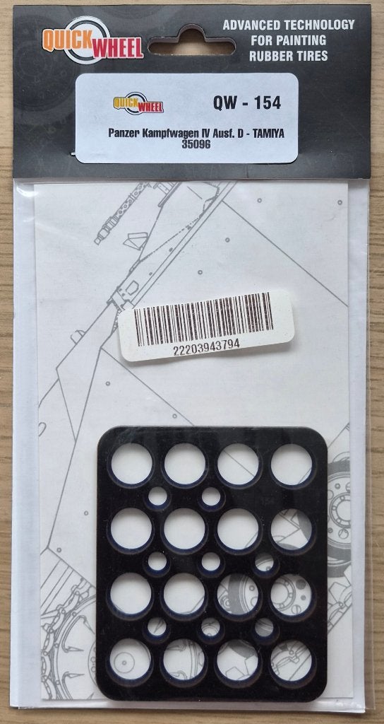 Quick Wheel set #QW-154 voor Pz.Kpfw.IV Ausf.D Tamiya #35096, Overige merken, 1:32 tot 1:50, Overige typen, Nieuw