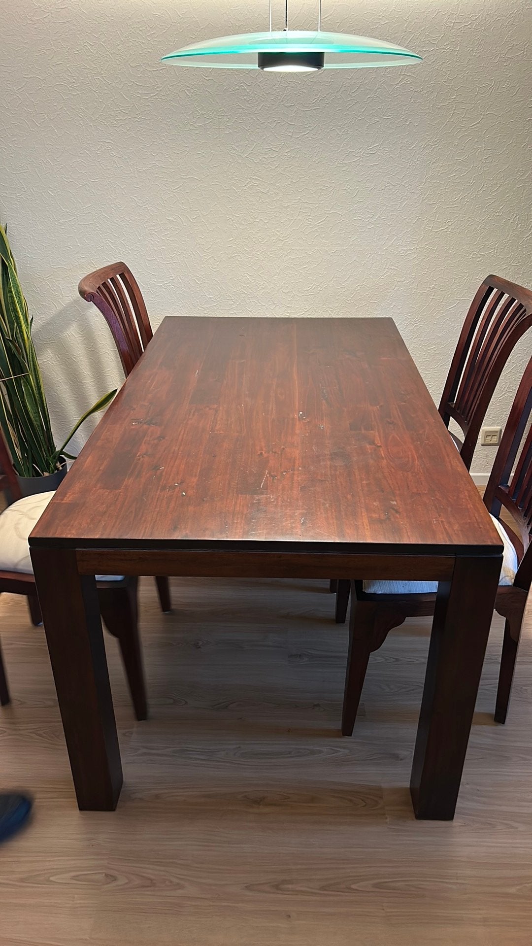 Kersenhouten eettafel, Ophalen, Gebruikt, Kersen, 4 tot 6 stoelen