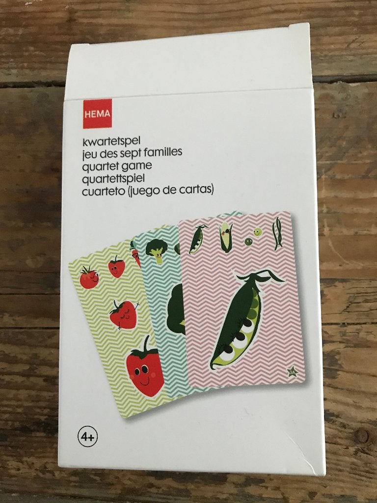 grote kaarten kwartet (Hema) 4+, Ophalen of Verzenden, Zo goed als nieuw, Rekenen