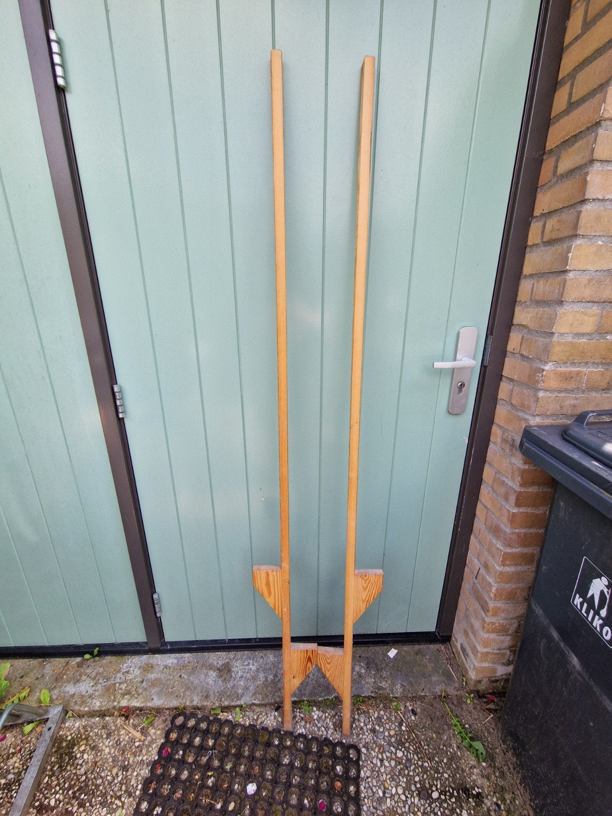 Houten stelten, Ophalen, Zo goed als nieuw