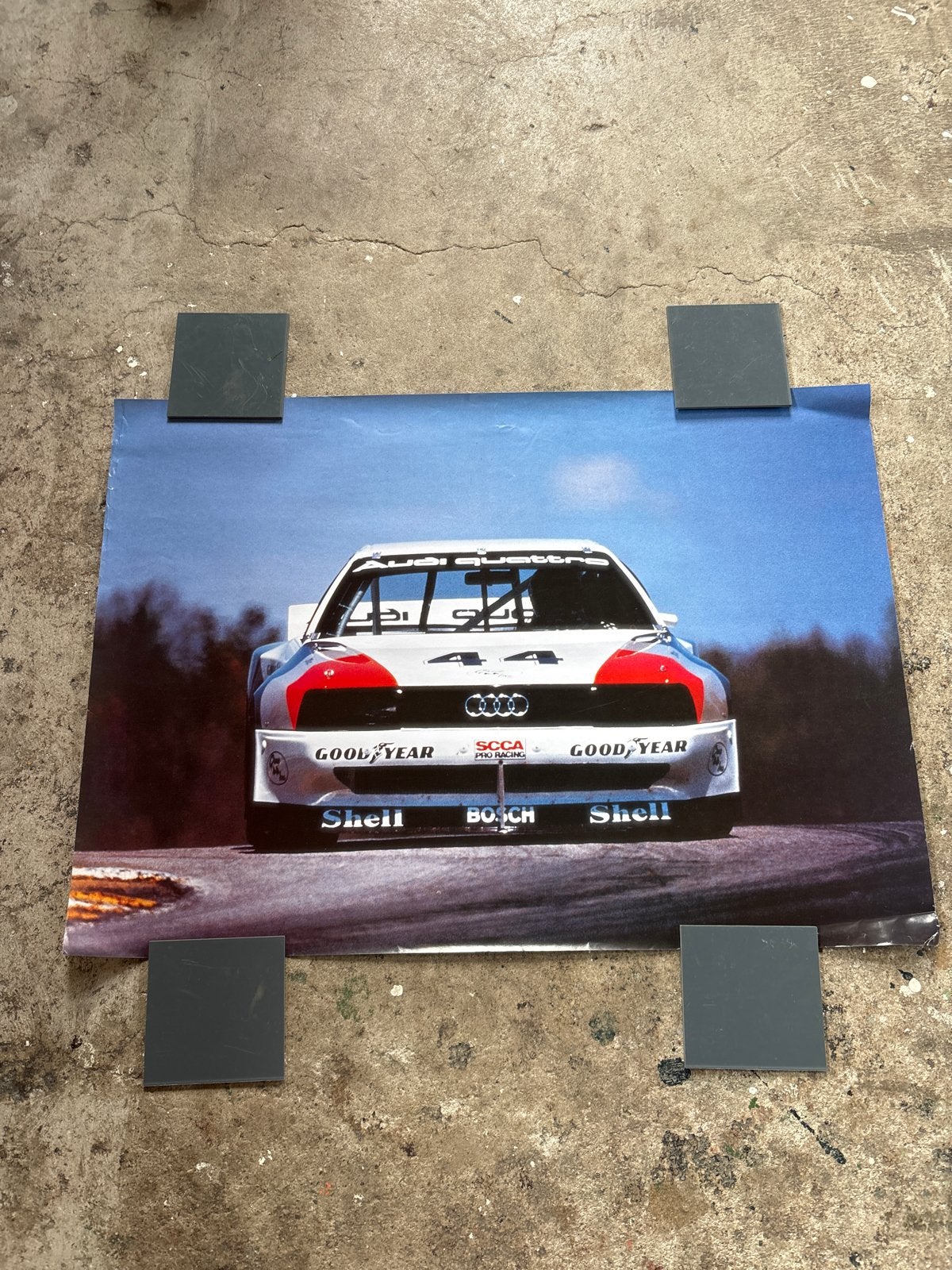 Audi 200 quattro TransAm Poster - Zeldzaam, Ophalen, Gebruikt, Auto's