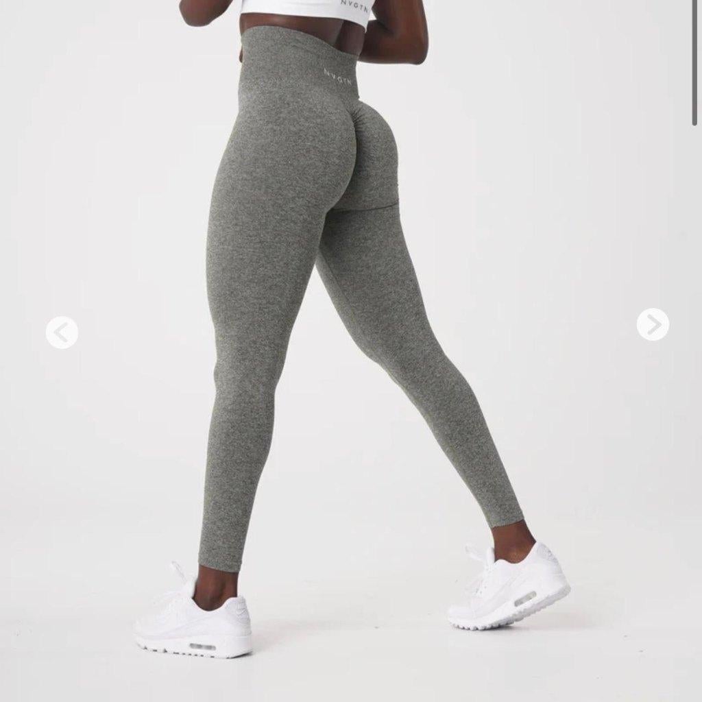 Grey scrunch seamless leggings (NVGTN), Kleding | Dames, Sportkleding, Nieuw, Ophalen of Verzenden, Fitness of Aerobics, Maat 36 (S)