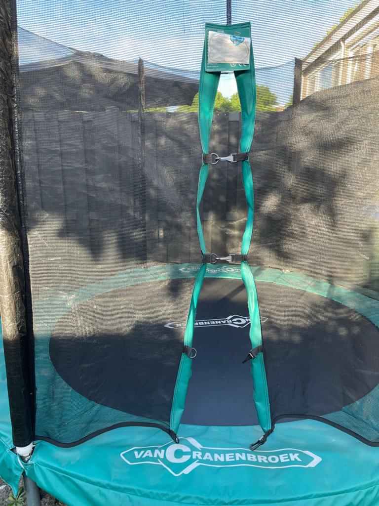 Trampoline Van Cranenbroek met veiligheidsnet en ladder, Ophalen of Verzenden, Gebruikt
