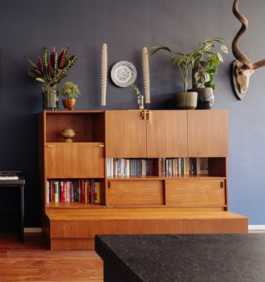 Vintage wooden cabinet from TOPFORM, Ophalen, Gebruikt, 100 tot 150 cm, Met lade(s)