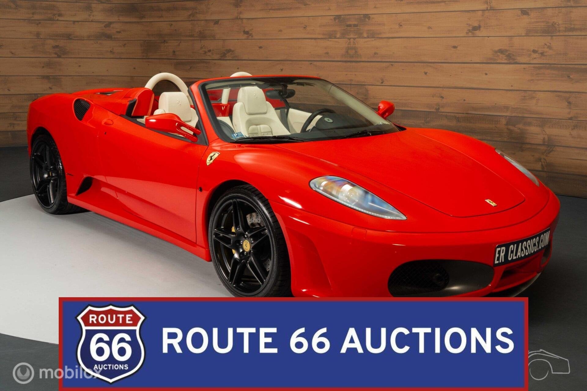 Ferrari F430 Spider F1 | 2006 | Route 66 Auctions, Auto's, Ferrari, Gebruikt, Overige carrosserieën, Zwart, Bedrijf