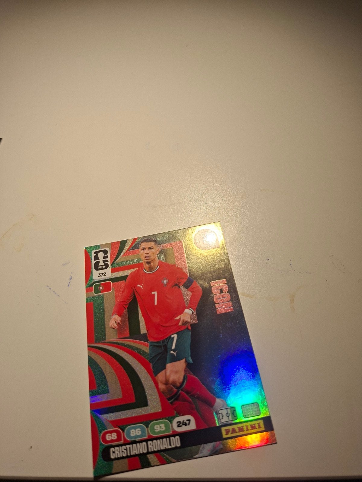 Panini FIFA Cristiano Ronaldo Icon Kaart, Verzamelen, Sportartikelen en Voetbal, Ophalen of Verzenden, Zo goed als nieuw, Buitenlandse clubs