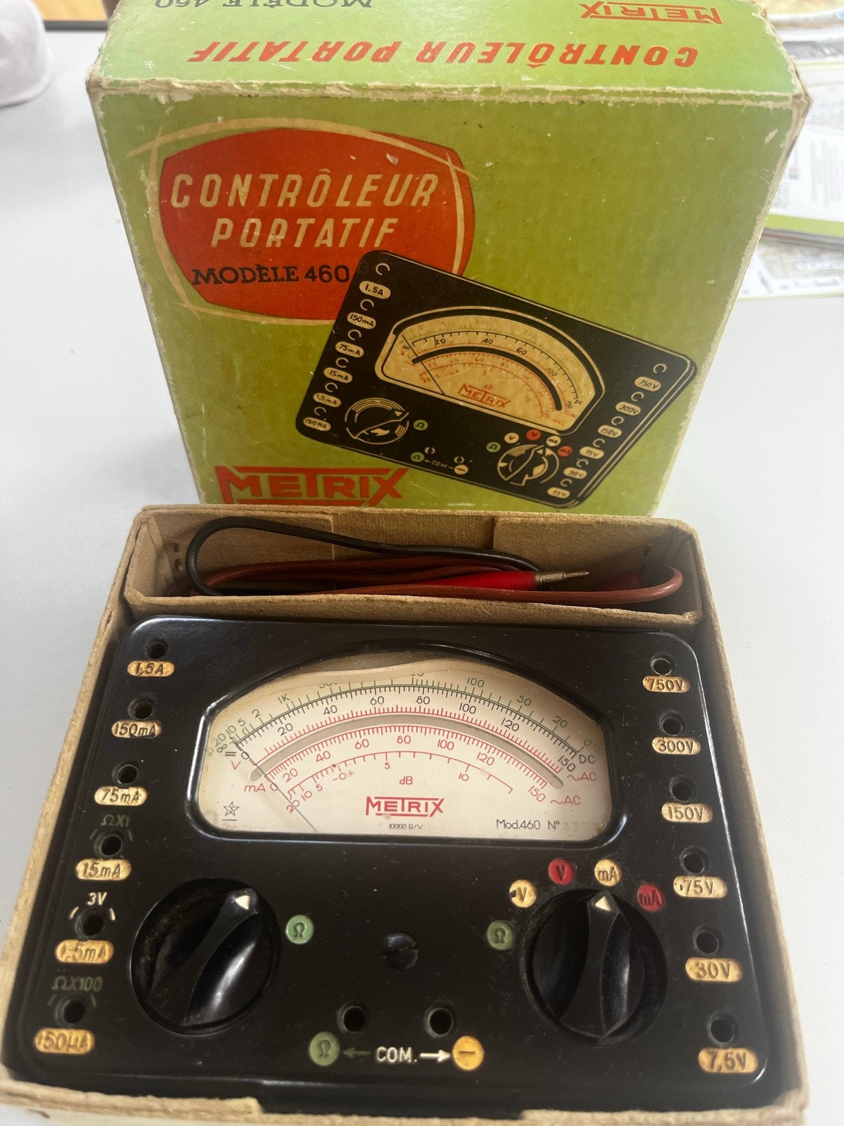 Vintage Metrix Multimeter Model 460 - jaren 60, Ophalen of Verzenden, Gebruikt
