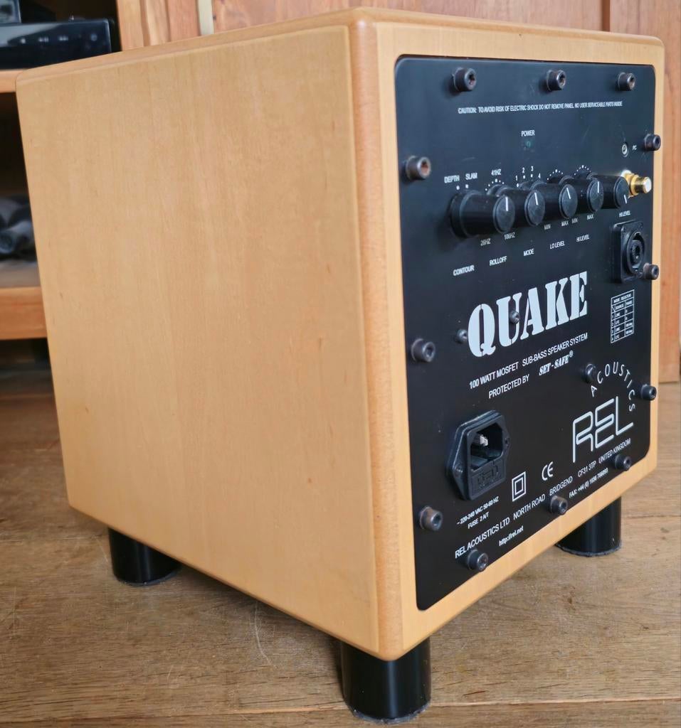 REL QUAKE compact topper UK Made, 100 watt MOSFET, garantie, Overige merken, Subwoofer, Refurbished, Ophalen of Verzenden