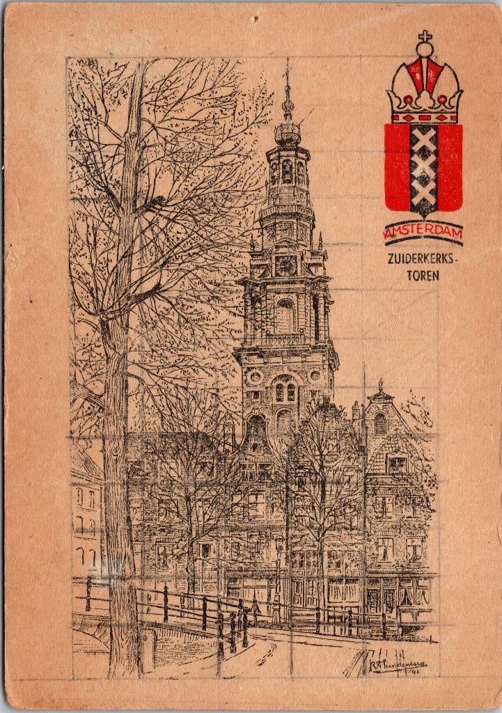 Amsterdam Zuiderkerk - 16 ansichtkaarten, Verzenden, 1960 tot 1980, Ongelopen, Noord-Holland