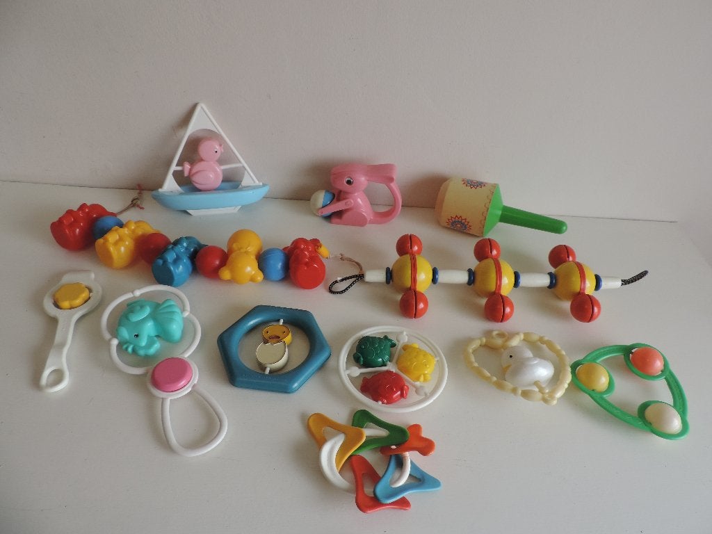 vintage / retro baby speelgoed, Ophalen of Verzenden
