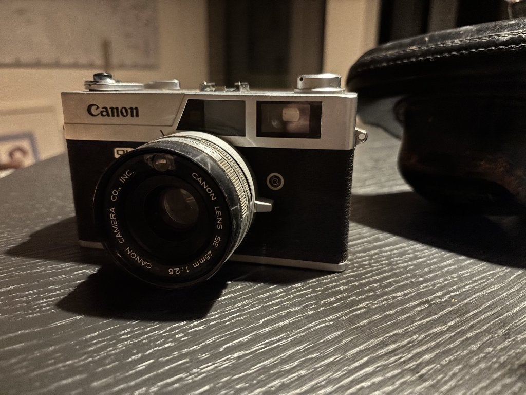 Canon Canonet QL25 analoge 35mm camera, Made in Japan., Ophalen of Verzenden, Gebruikt, Compact, Canon