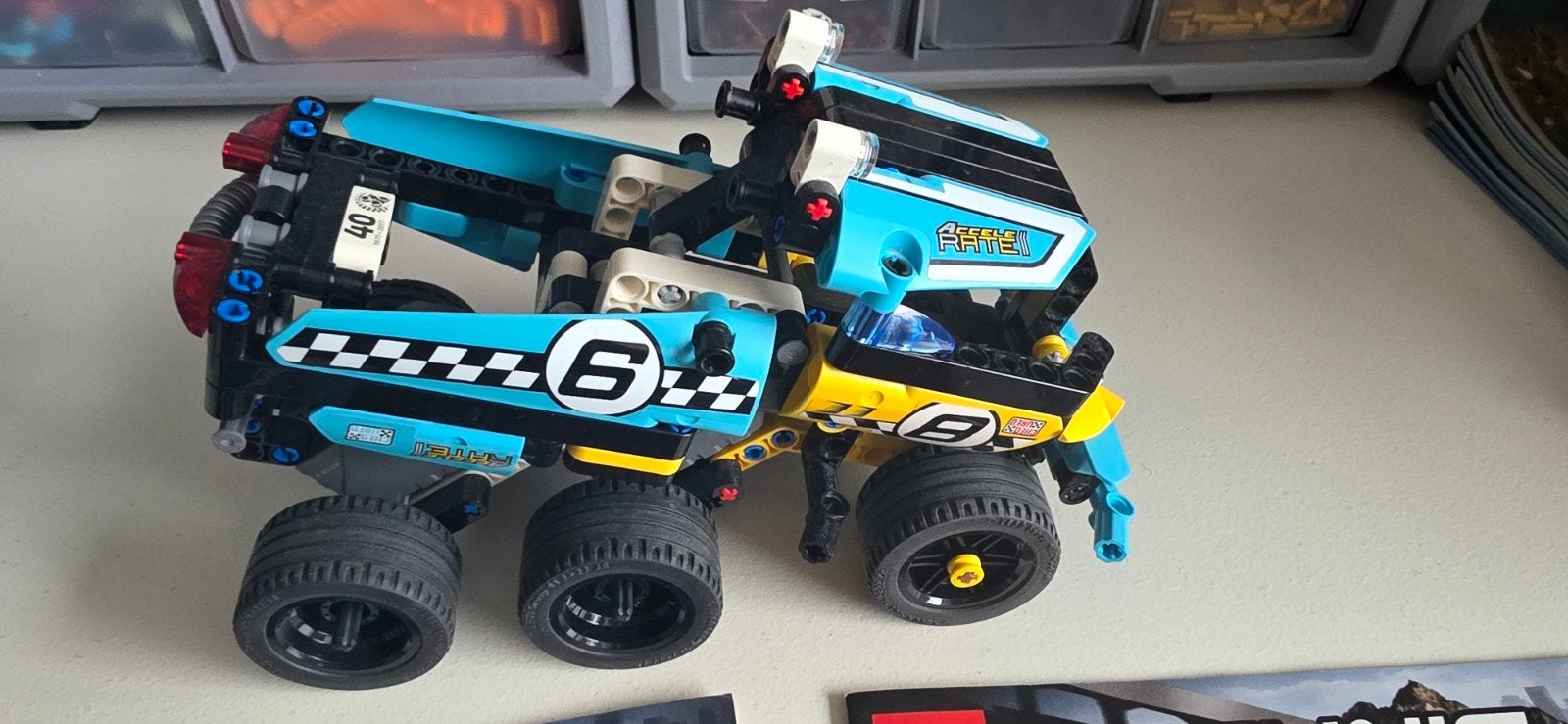 LEGO Technic 42058 Stunt Bike & 42059 Stunt Truck, Lego, Ophalen of Verzenden, Zo goed als nieuw, Complete set