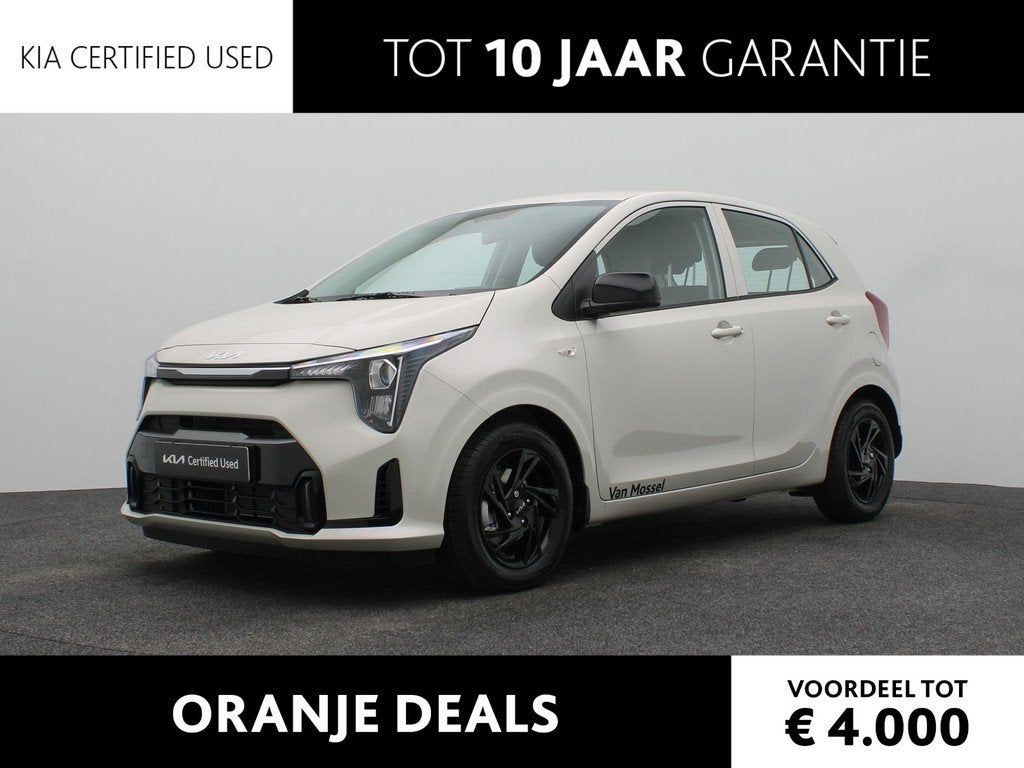 Kia Picanto 1.0 GDi DynamicLine | DEMO | NAVIGATIE | CRUISE, Auto's, Stof, 4 stoelen, 68 pk, Geel