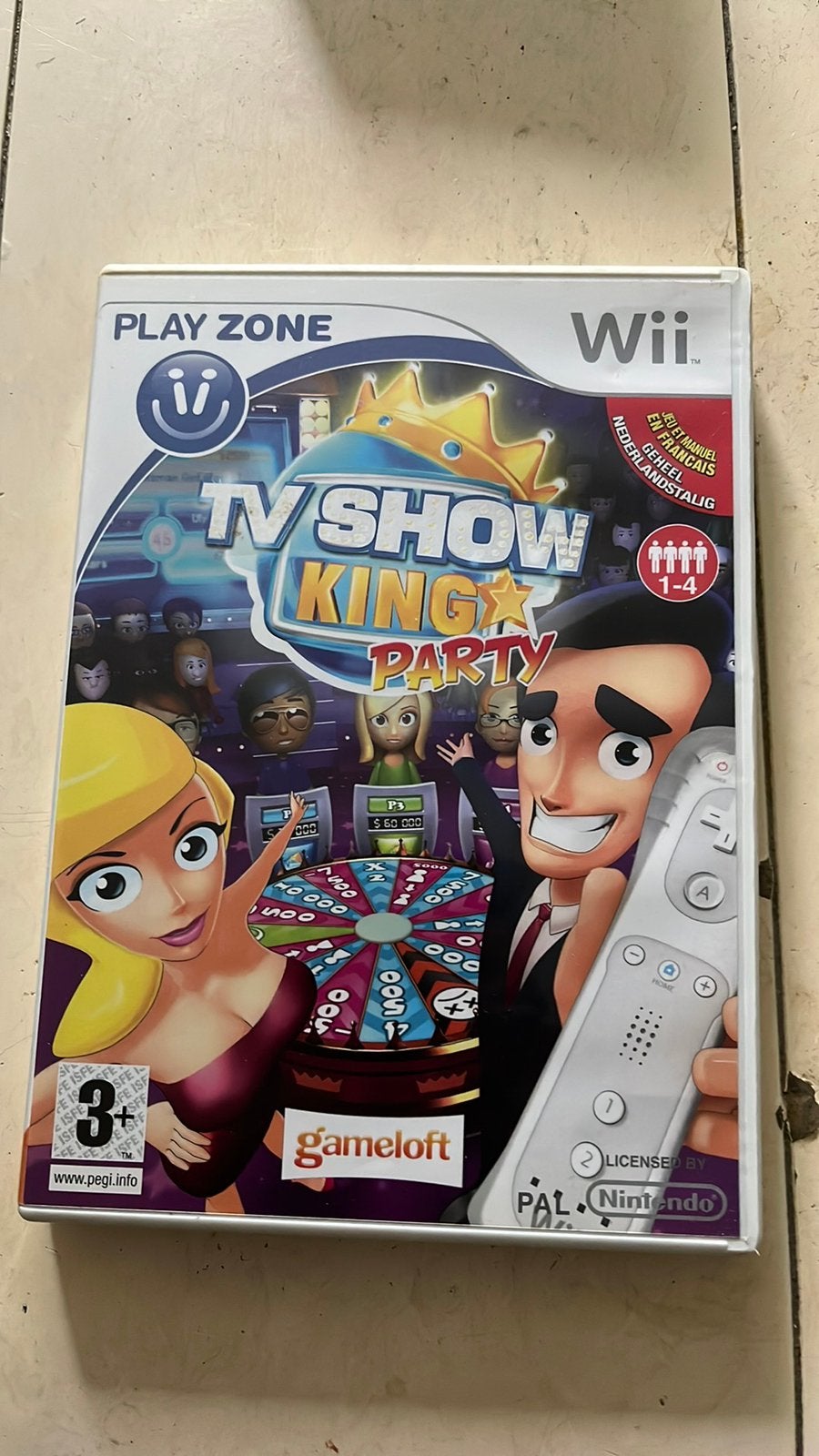 Wii game TV SHOW king party, 1 speler, Verzenden, Zo goed als nieuw, Vanaf 3 jaar