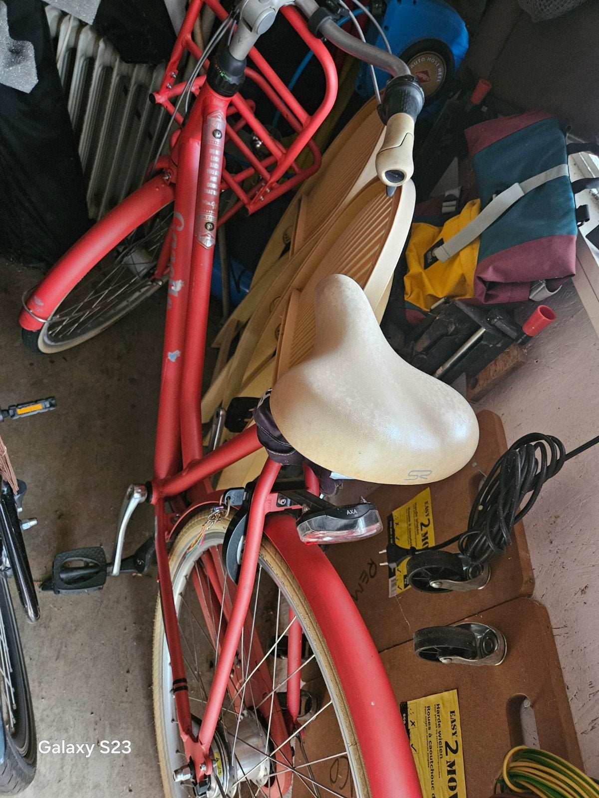 Gazelle Miss Grace damesfiets - Rode transportfiets, Ophalen, Gebruikt, Versnellingen, 50 tot 53 cm
