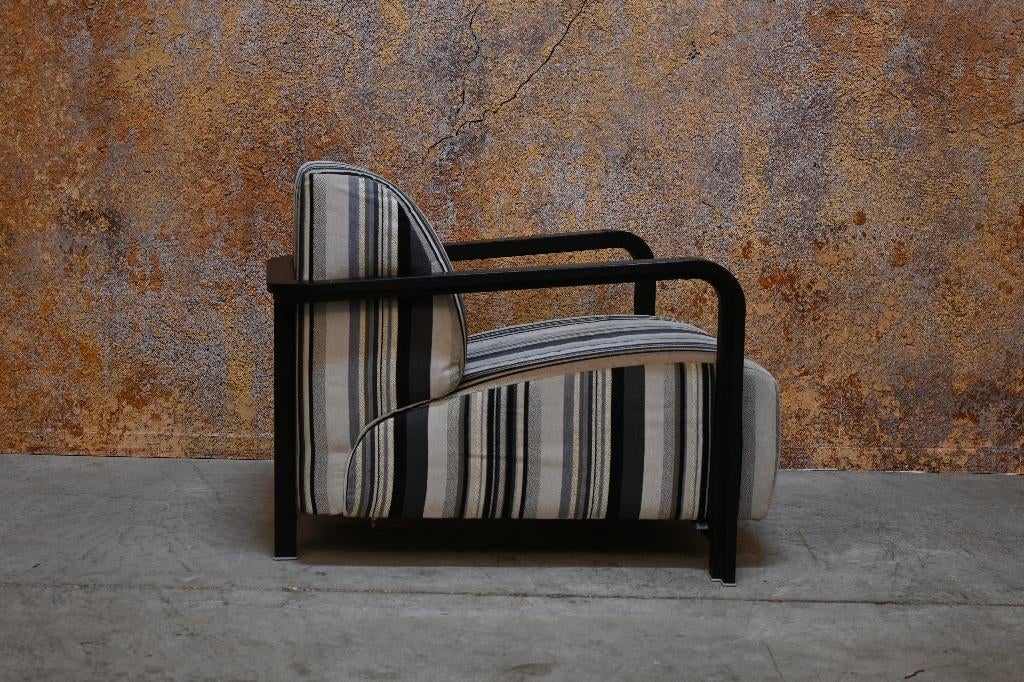 ZGANieuw fraaie stoffen Leolux Hemmingway design fauteuil, Huis en Inrichting, Leolux, Leolux, 75 tot 100 cm, Ophalen of Verzenden