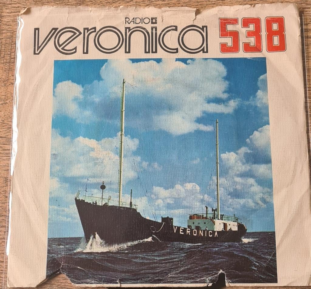 Radio Veronica 538 - Unieke documentaire met jingles, Cd's en Dvd's, Gebruikt, Originele persing, 7 inch, Ophalen of Verzenden