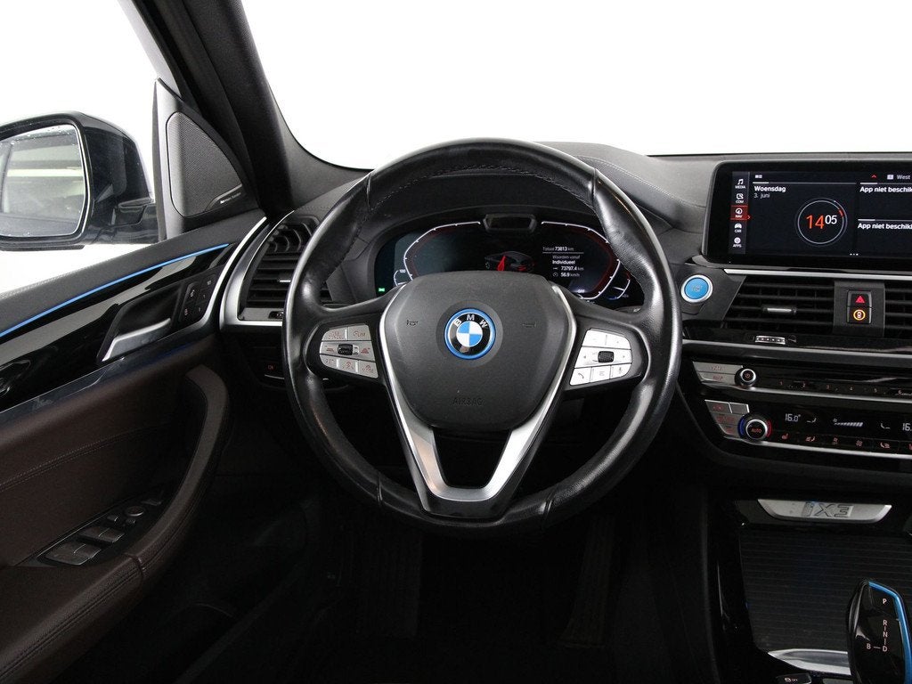 BMW iX3 High Executive 80 kWh SoH 100% (bj 2021, automaat), Auto's, BMW, Automaat, Achterwielaandrijving, Gebruikt, Zwart