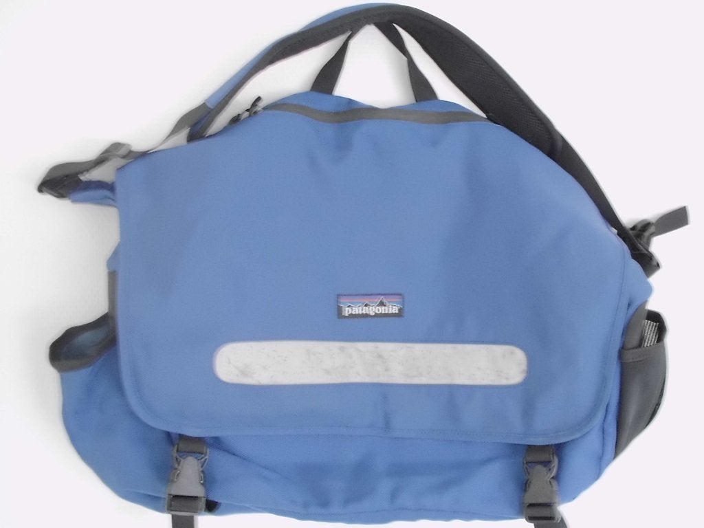 1 grote patagonia messenger / courier bag blauw, schoudertas, Ophalen of Verzenden, Gebruikt, Blauw, Overige merken