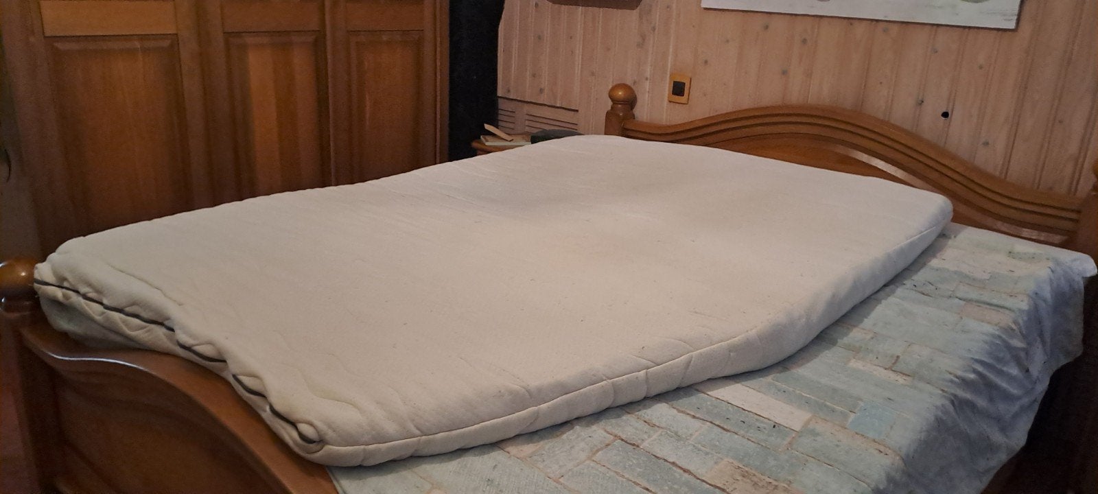 Topper voor frans bed in caravan of camper, Caravans en Kamperen, Caravan accessoires, Ophalen
