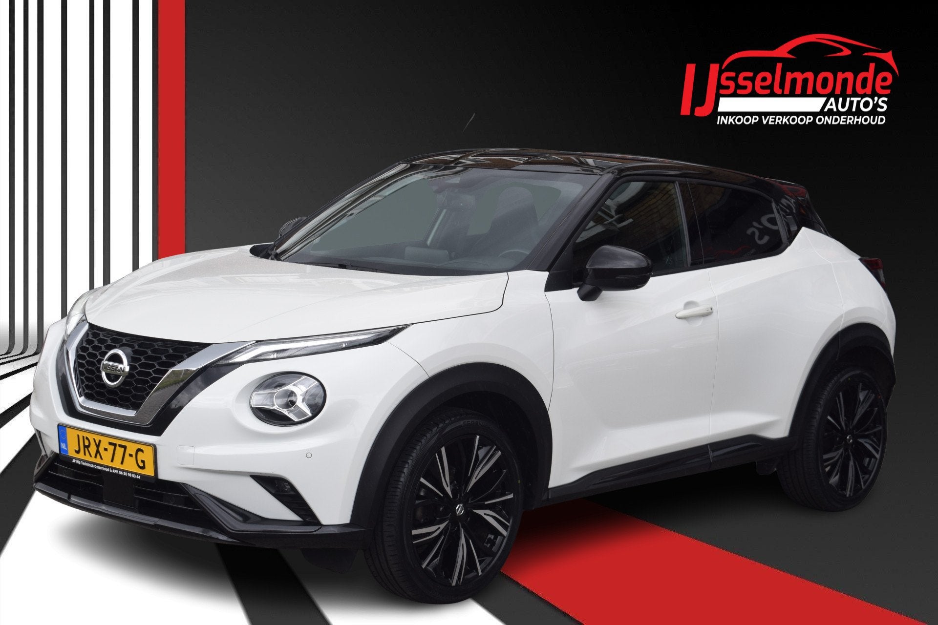 Nissan Juke 1.0 DIG-T N-Design AUTOMAAT 360CAMERA/DODEHOEKSE, Auto's, 116 pk, Wit, Bedrijf, 3 cilinders