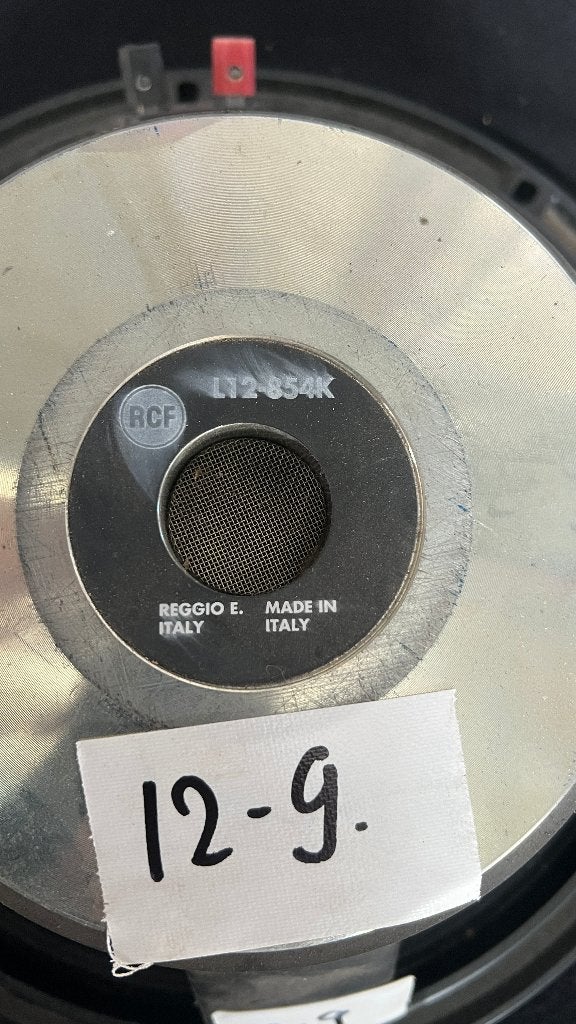 12-9 RCF L12-854K 12 inch woofer – om te reconen, Overige typen, Ophalen of Verzenden, Niet werkend, 150 watt of meer