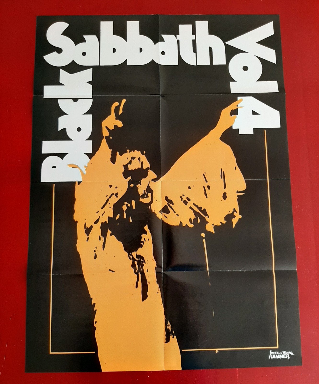poster - Black Sabbath Vol 4 - 65 x 76 cm - Metal Hammer, Ophalen of Verzenden, Poster, Artwork of Schilderij