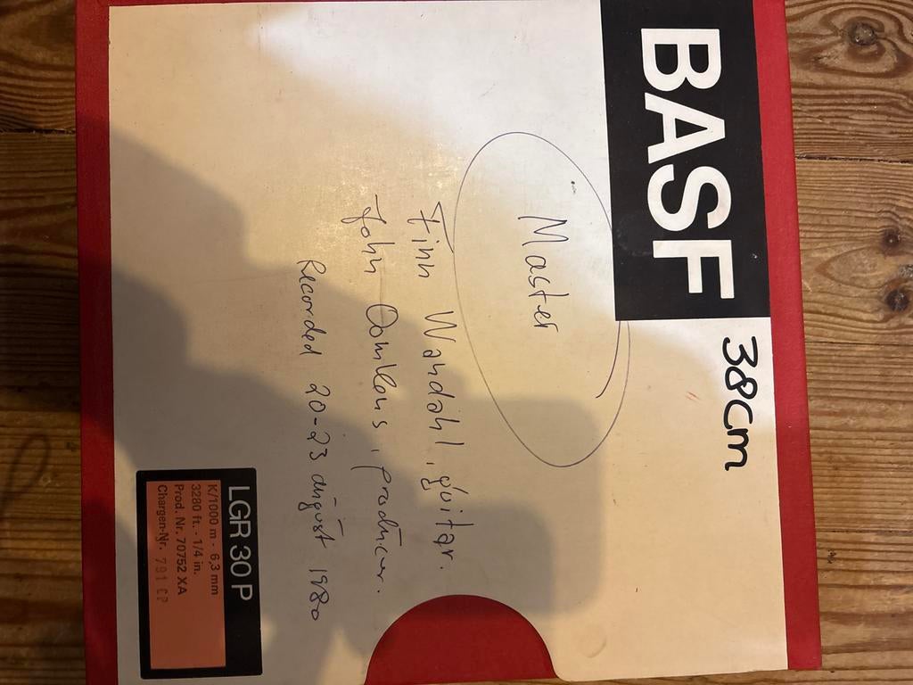 BASF LGR 30 P Master Tape - Finn Wandahl, John Domlens, Gebruikt, Overige genres, 1 bandje, Ophalen of Verzenden