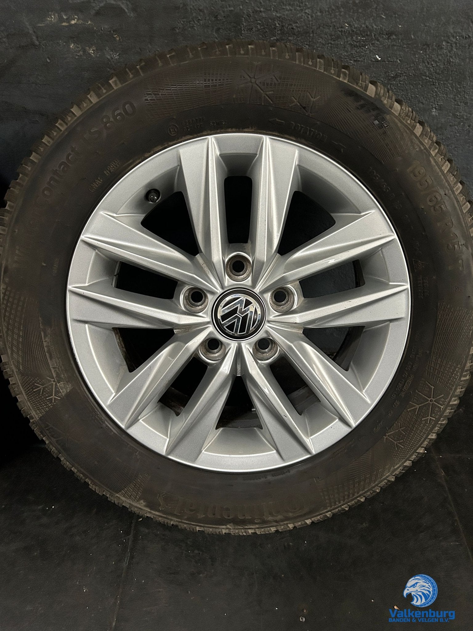 6-7mm! Originele VW Caddy Colundra 15 inch velgen 5x112 wint, Auto-onderdelen, Banden en Velgen, Gebruikt, 15 inch, -, -