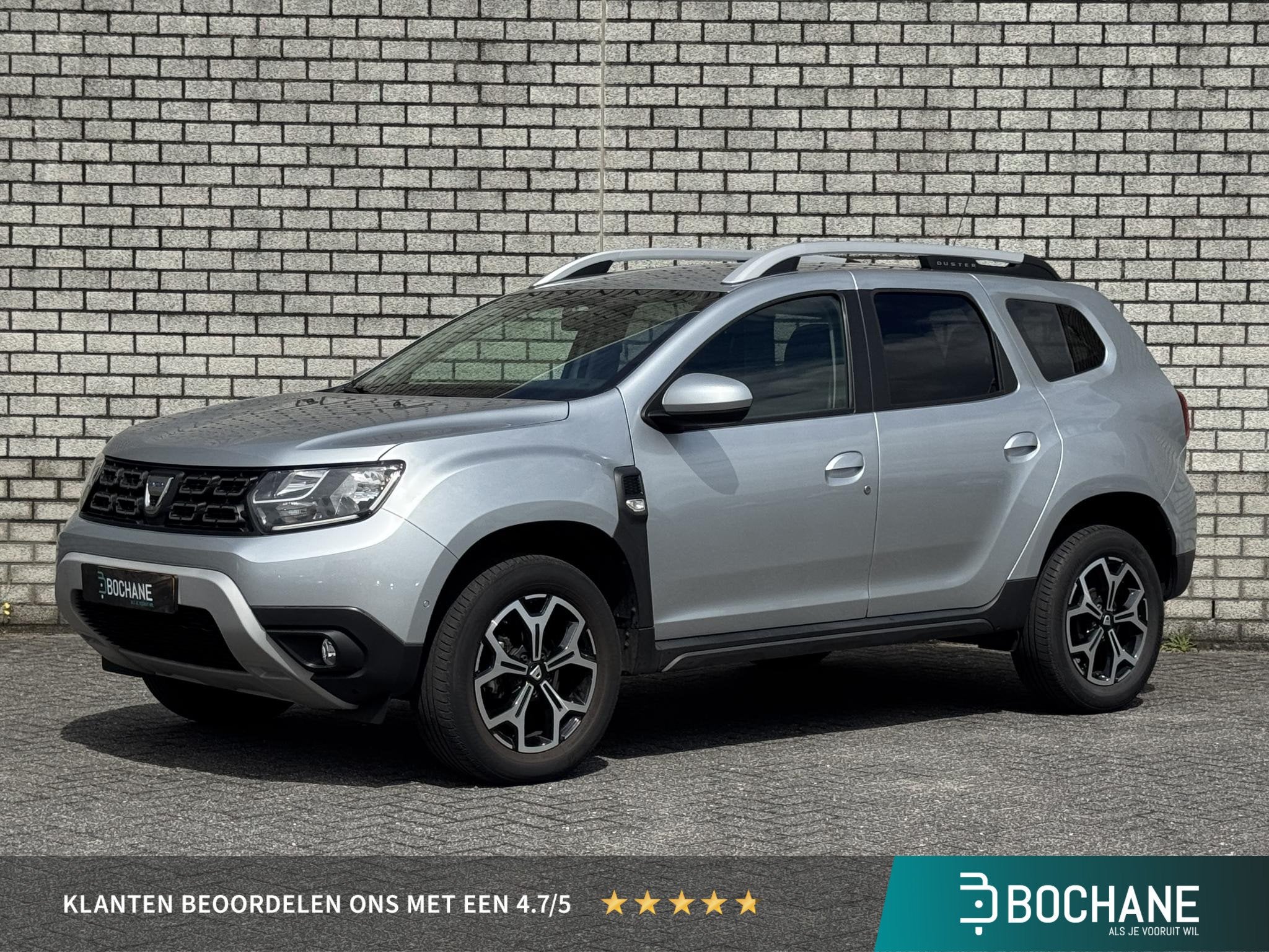 Dacia Duster 1.0 TCe Prestige | Achteruitrijcamera | Navigat, Stof, Gebruikt, 1200 kg, Verwarmde buitenspiegels