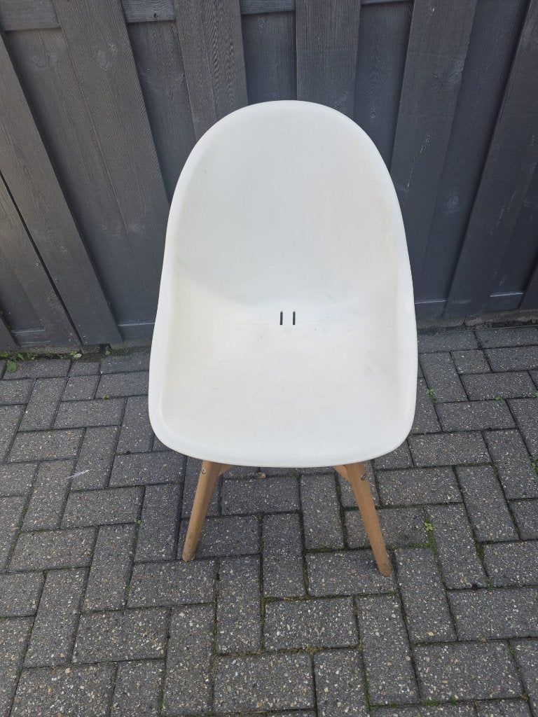 4 ikea stoelen, Gebruikt, Wit, Vier, Ophalen